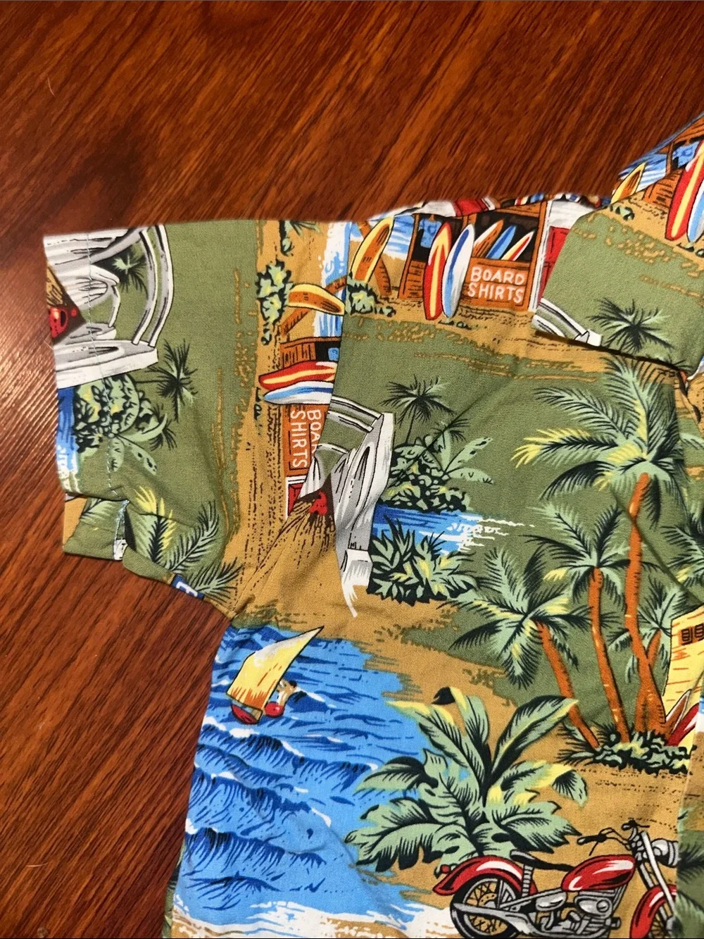 RJC Hawaiian Tropical Print Button-Up Shirt and shorts boys 6M set